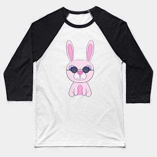 Rabbit wearing sunglasses Baseball T-Shirt